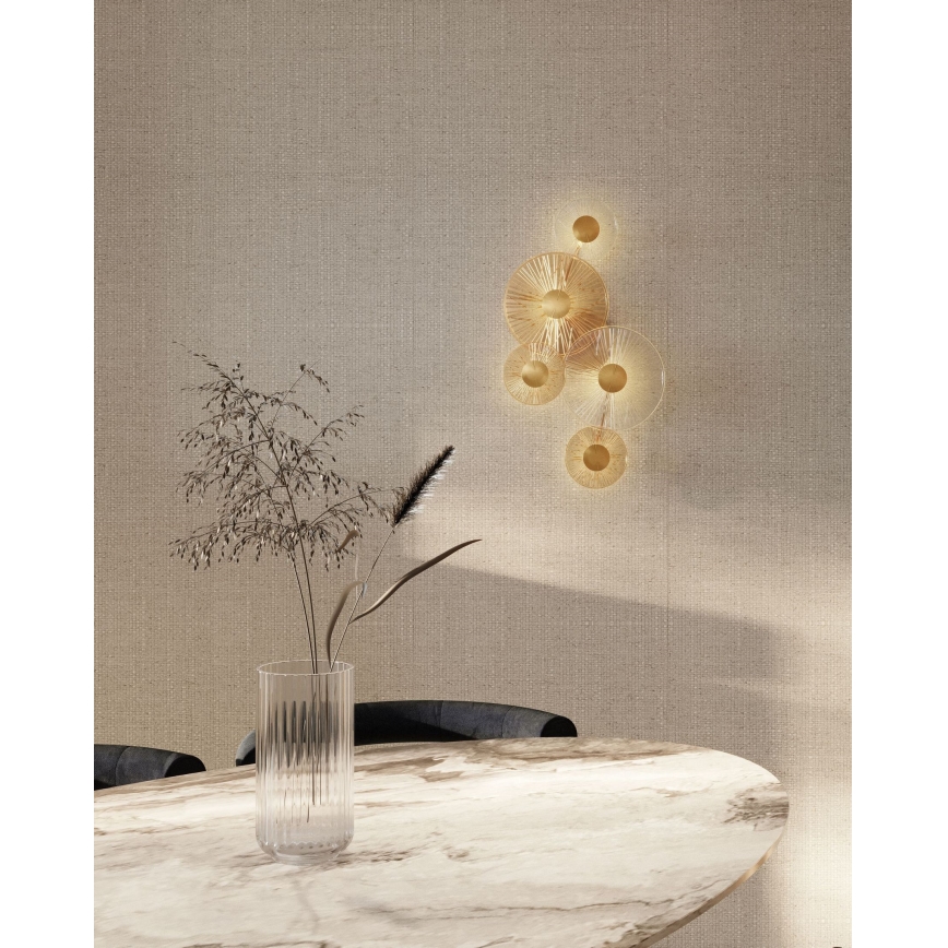 MAXLIGHT W0357 - LED Nástenné svietidlo ALLURE 5xLED/5W/230V zlatá