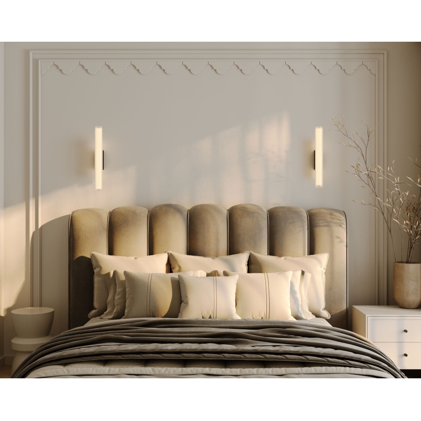 MAXLIGHT W0365 - LED Kúpeľňové nástenné svietidlo FAYETTE LED/12W/230V 61 cm IP44 čierna