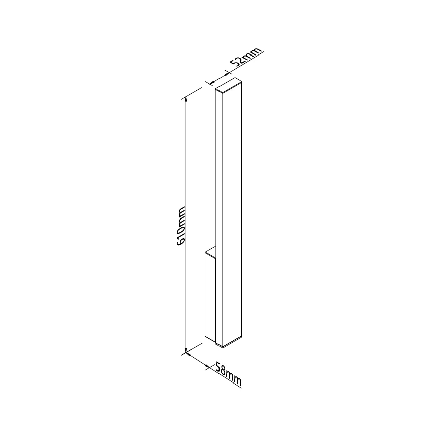 MAXLIGHT W0458 - LED Vonkajšie nástenné svietidlo KAPRUN LED/6W/230V CRI 93 IP65 čierna