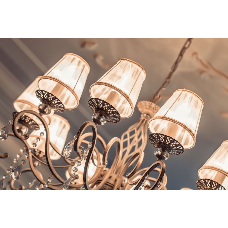 Maytoni ARM247-10-G - Luster na reťazi GRACE 10xE14/40W/230V