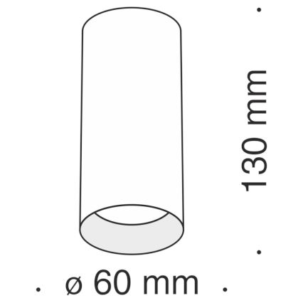 Maytoni C010CL-01B - Bodové svietidlo FOCUS 1xGU10/50W/230V čierna