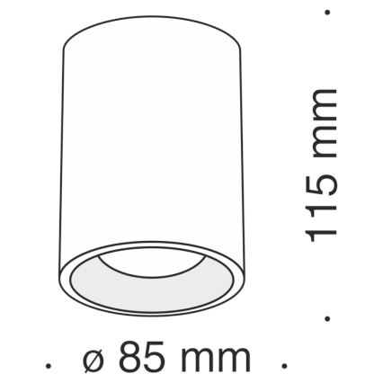 Maytoni C012CL-01B - Bodové svietidlo SLIM 1xGU10/50W/230V čierna