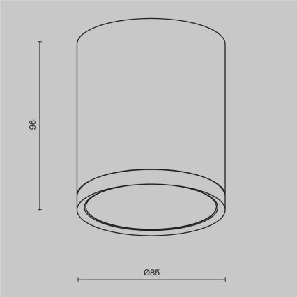 Maytoni C086CM-GX53-MRD-W - Bodové svietidlo HOOP 1xGX53/15W/230V biela