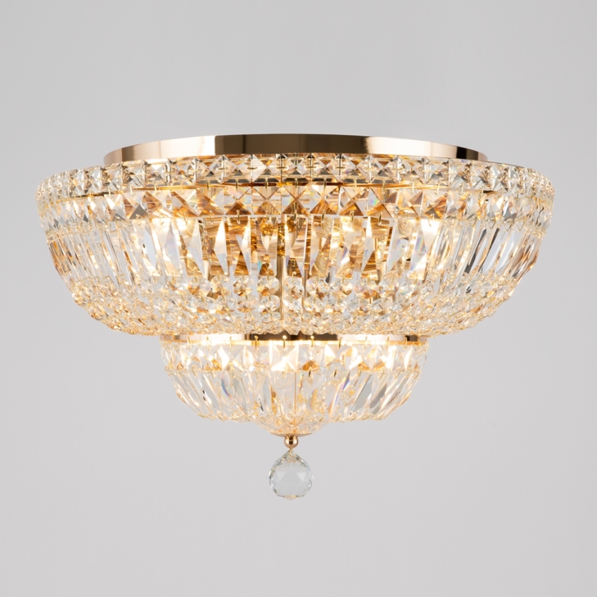 Maytoni DIA100-CL-12-G - Stropné svietidlo BASFOR 12xE14/60W/230V zlatá