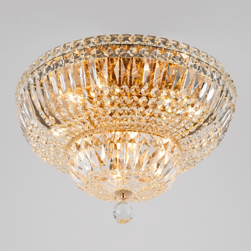 Maytoni DIA100-CL-12-G - Stropné svietidlo BASFOR 12xE14/60W/230V zlatá