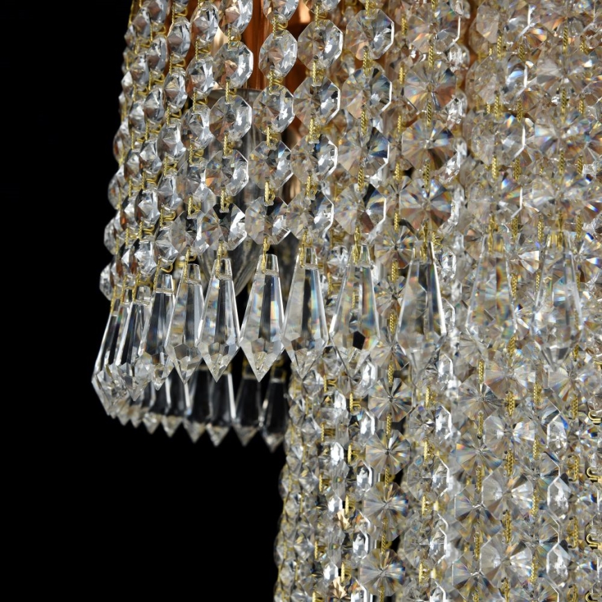 Maytoni DIA522-CL-12-G - Stropné svietidlo CASCADE 12xE14/60W/230V