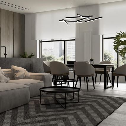 Maytoni MOD016PL-L75B - LED Luster na lanku LINE LED/79W/230V čierna