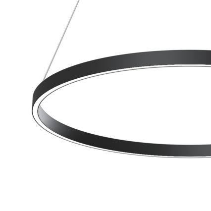 Maytoni MOD058PL-L42B3K - LED Luster na lanku RIM LED/51W/230V 3000K pr. 80 cm čierna
