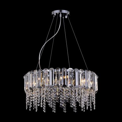 Maytoni MOD097PL-08CH - Luster na lanku HAIL 8xE14/40W/230V pr. 60,5 cm lesklý chróm