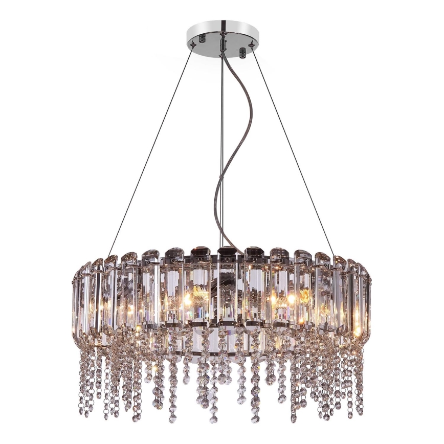 Maytoni MOD097PL-08CH - Luster na lanku HAIL 8xE14/40W/230V pr. 60,5 cm lesklý chróm