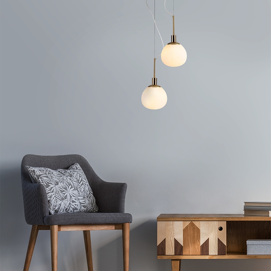 Maytoni MOD221-PL-01-G - Luster na lanku ERICH 1xE14/40W/230V medená