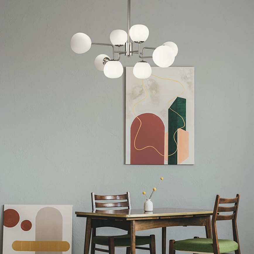 Maytoni MOD221-PL-08-N - Luster na tyči ERICH 8xE14/40W/230V matný chróm