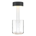 Maytoni MOD229TL-L3B3K1 - LED stmievateľná nabíjateľná prenosná stolná lampa LED/3W/5V 2200-4000K 2000 mAh čierna/priehľadná