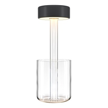 Maytoni MOD229TL-L3B3K1 - LED stmievateľná nabíjateľná prenosná stolná lampa LED/3W/5V 2200-4000K 2000 mAh čierna/priehľadná