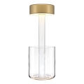 Maytoni MOD229TL-L3G3K1 - LED stmievateľná nabíjateľná prenosná stolná lampa LED/3W/5V 2200-4000K 2000 mAh zlatá/priehľadná