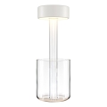 Maytoni MOD229TL-L3W3K1 - LED stmievateľná nabíjateľná prenosná stolná lampa LED/3W/5V 2200-4000K 2000 mAh biela/priehľadná