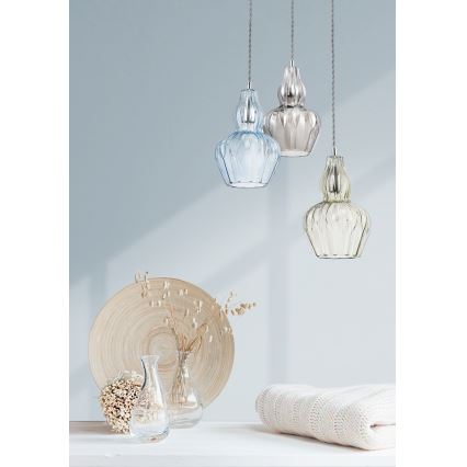 Maytoni MOD238-PL-01-BL - Luster na lanku EUSTOMA 1xE14/40W/230V modrá