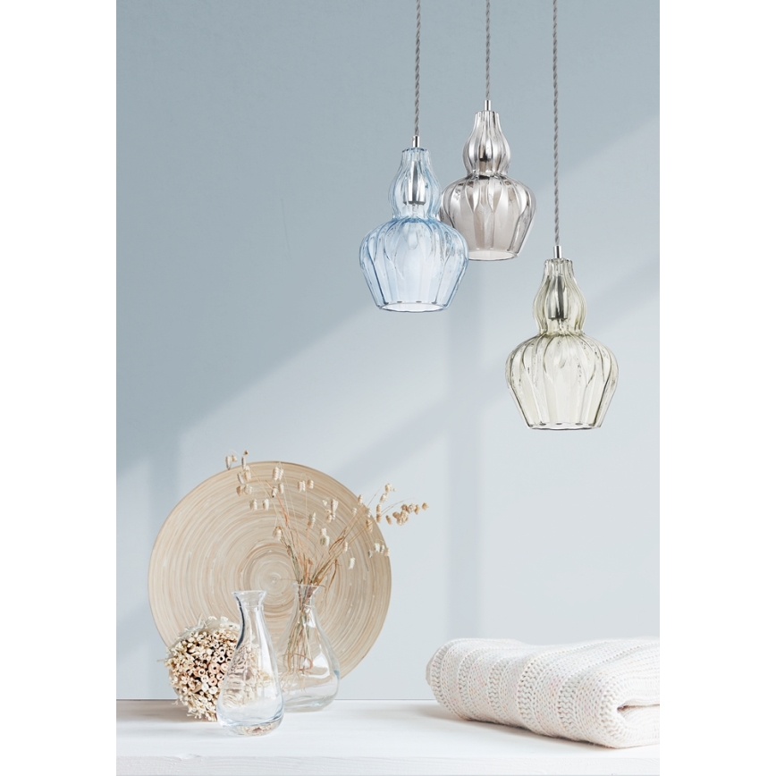 Maytoni MOD238-PL-01-BL - Luster na lanku EUSTOMA 1xE14/40W/230V modrá