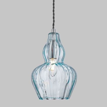 Maytoni MOD238-PL-01-BL - Luster na lanku EUSTOMA 1xE14/40W/230V modrá