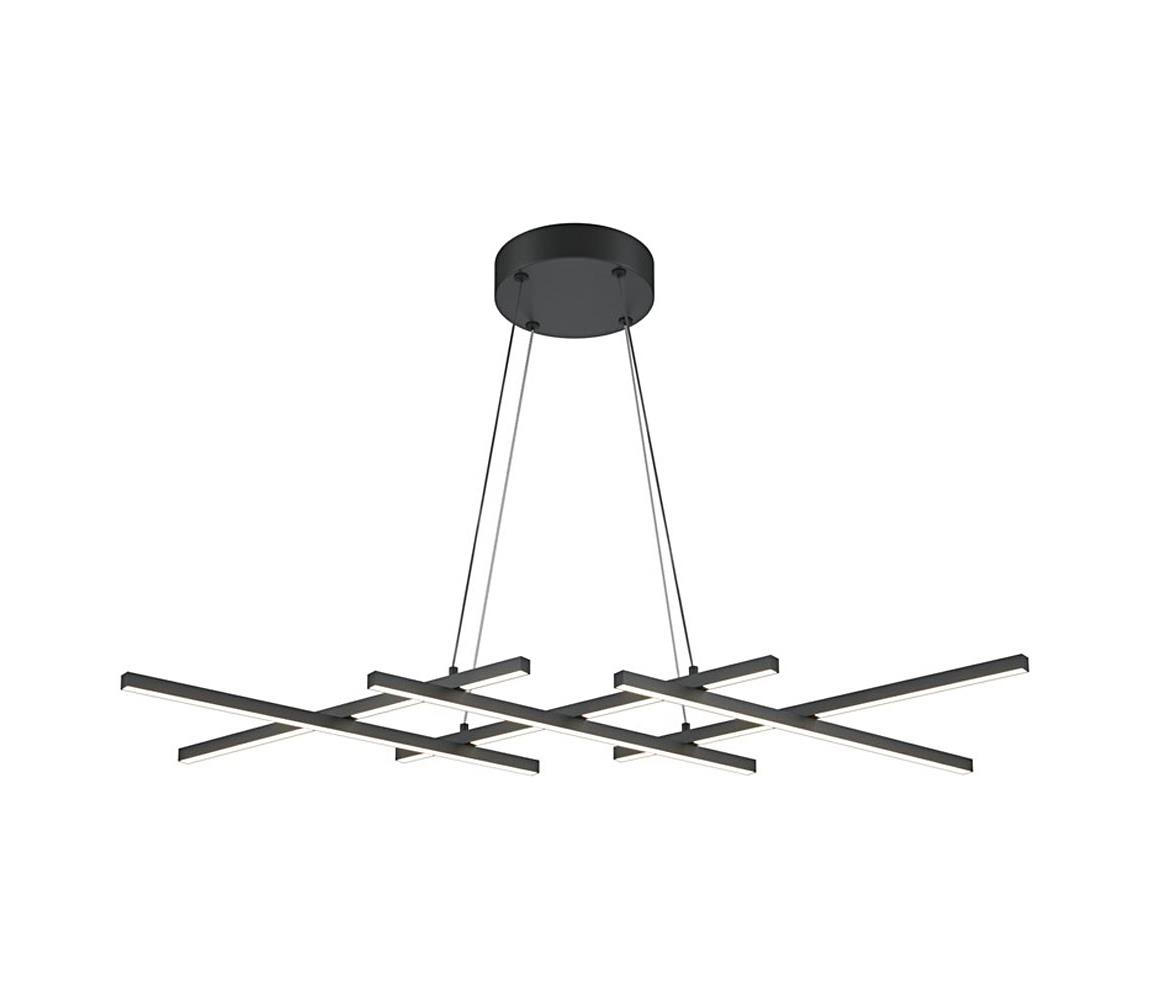 Maytoni MOD244PL-L50BK - LED luster na lanku HALO LED/40W/230V čierny MOD244PL-L50BK