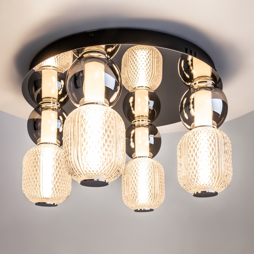 Maytoni MOD273CL-L60CH3K - LED Stropné svietidlo DROP 4xLED/15W/230V pr. 43 cm lesklý chróm