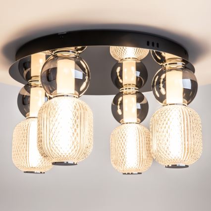 Maytoni MOD273CL-L60CH3K - LED Stropné svietidlo DROP 4xLED/15W/230V pr. 43 cm lesklý chróm