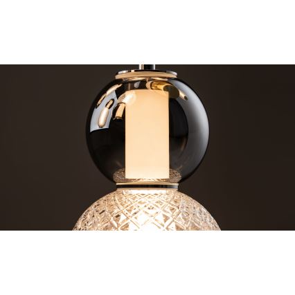 Maytoni MOD273CL-L60CH3K - LED Stropné svietidlo DROP 4xLED/15W/230V pr. 43 cm lesklý chróm