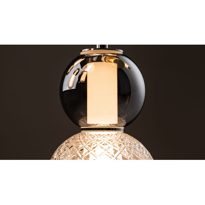 Maytoni MOD273CL-L60CH3K - LED Stropné svietidlo DROP 4xLED/15W/230V pr. 43 cm lesklý chróm