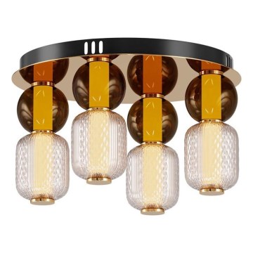 Maytoni MOD273CL-L60G3K - LED Stropné svietidlo DROP 4xLED/15W/230V pr. 43 cm zlatá