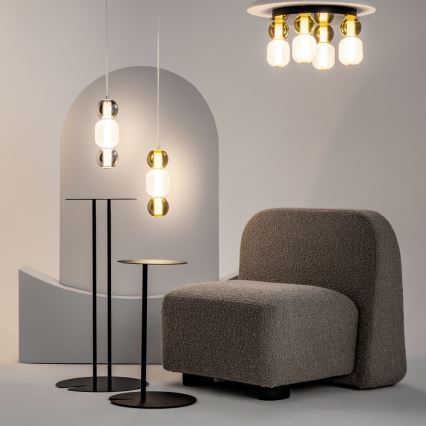 Maytoni MOD273CL-L60G3K - LED Stropné svietidlo DROP 4xLED/15W/230V pr. 43 cm zlatá