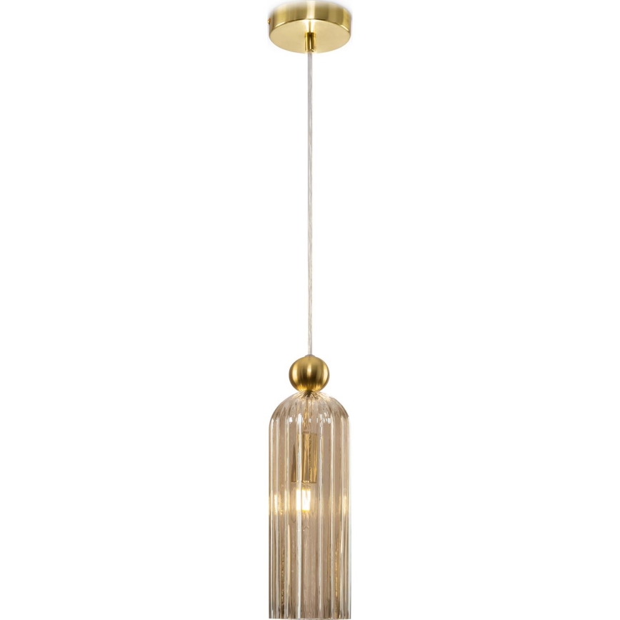 Maytoni MOD302PL-01CG - Luster na lanku ANTIC 1xE14/40W/230V zlatá/béžová