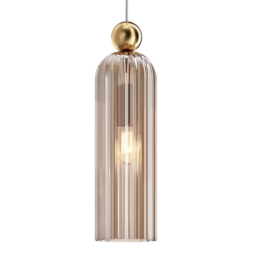 Maytoni MOD302PL-01CG - Luster na lanku ANTIC 1xE14/40W/230V zlatá/béžová