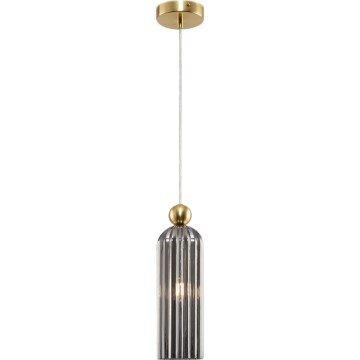 Maytoni MOD302PL-01GR - Luster na lanku ANTIC 1xE14/40W/230V zlatá/šedá