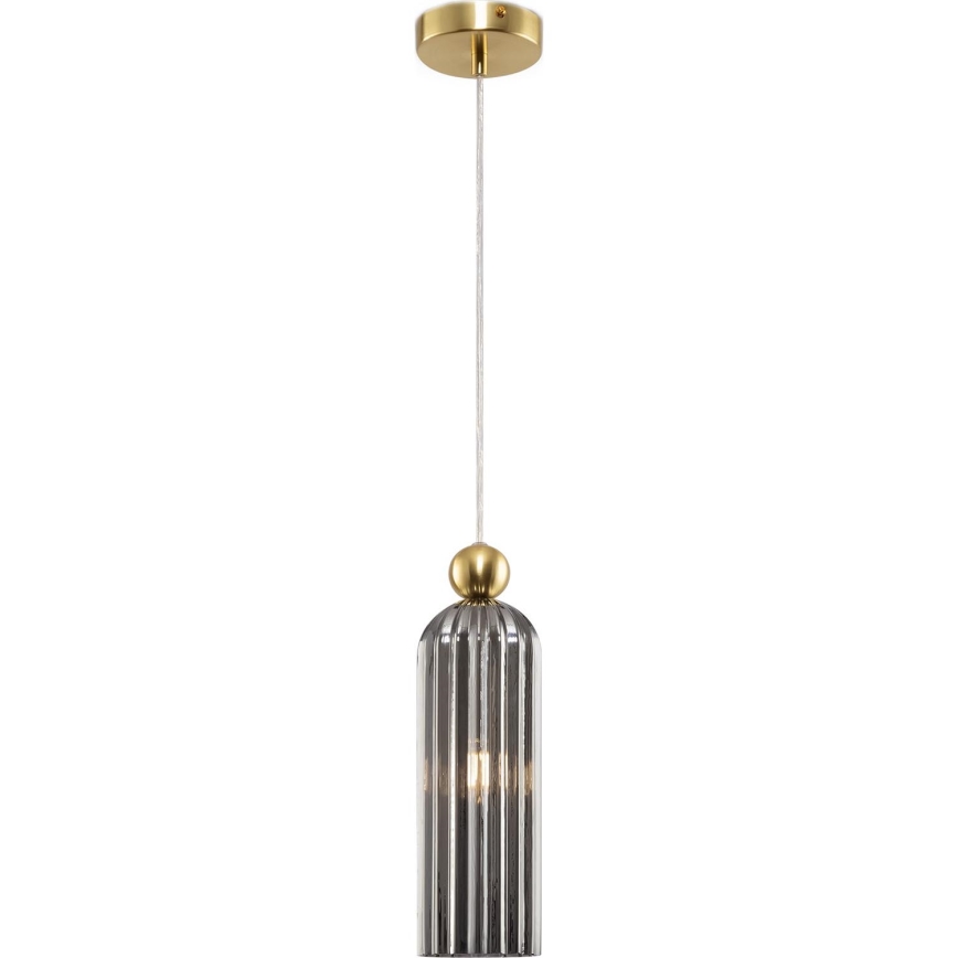 Maytoni MOD302PL-01GR - Luster na lanku ANTIC 1xE14/40W/230V zlatá/šedá