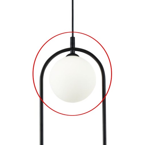 Maytoni - Náhradné tienidlo k lustru RING biele