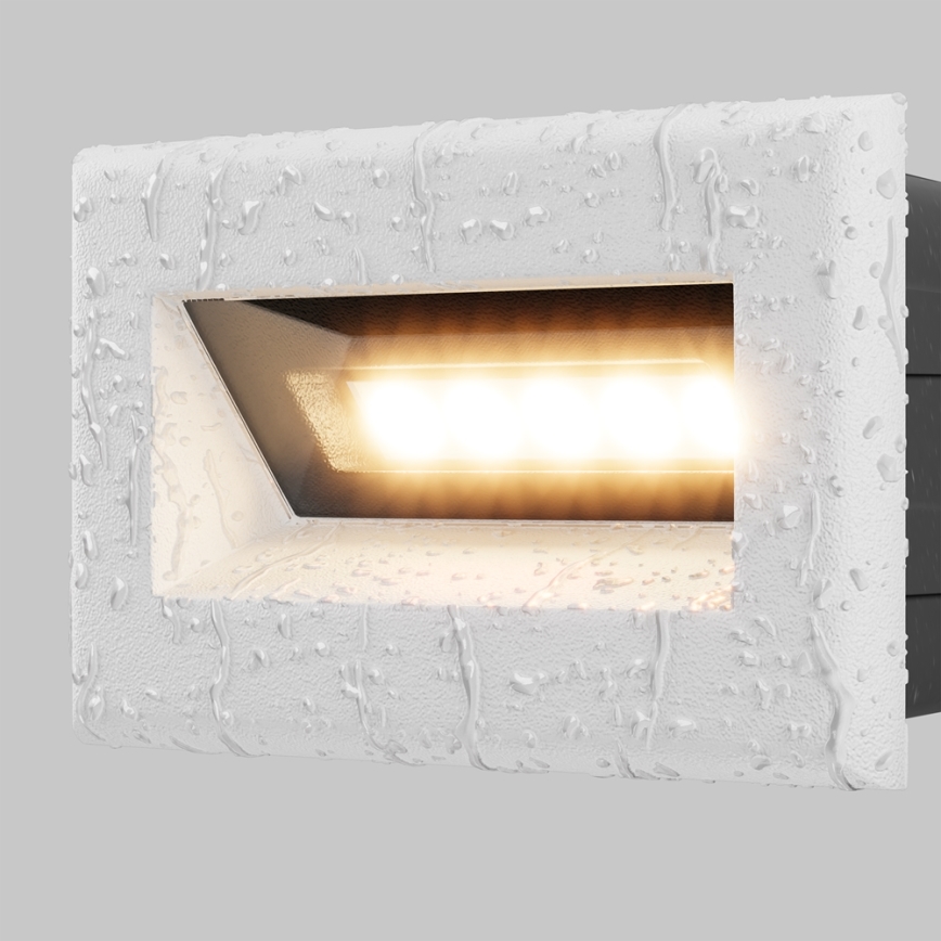 Maytoni O045SL-L3W3K - LED Vonkajšie vstavané svietidlo BOSCA LED/3W/230V 3000K IP65 biela