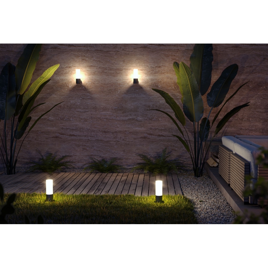 Maytoni O418FL-01B - Vonkajšia lampa WILLIS 1xE27/60W/230V 30 cm IP54 čierna