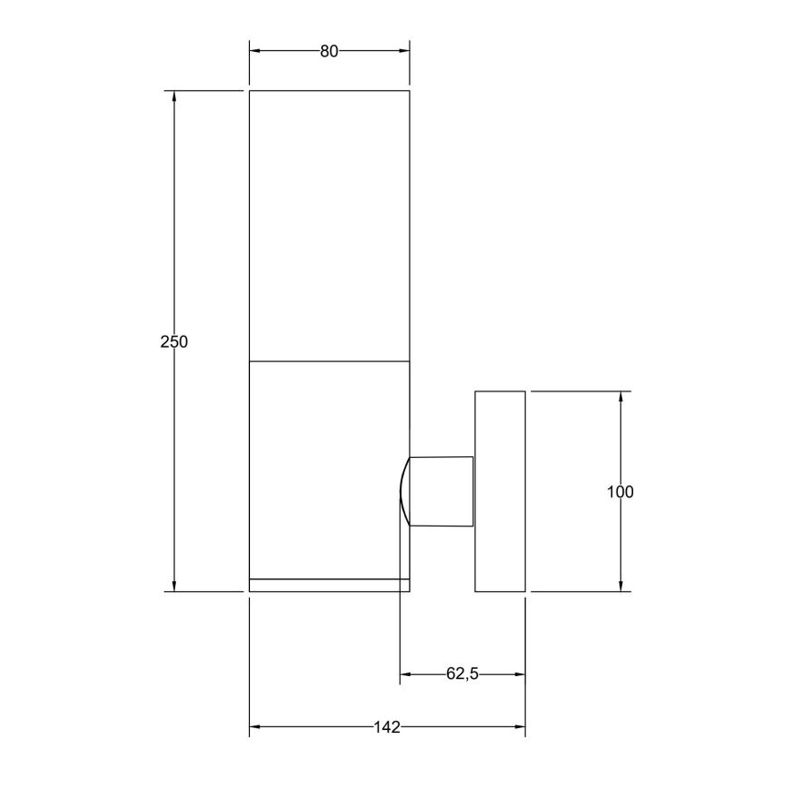 Maytoni O418WL-01GR - Vonkajšie nástenné svietidlo WILLIS 1xE27/60W/230V IP54 antracit