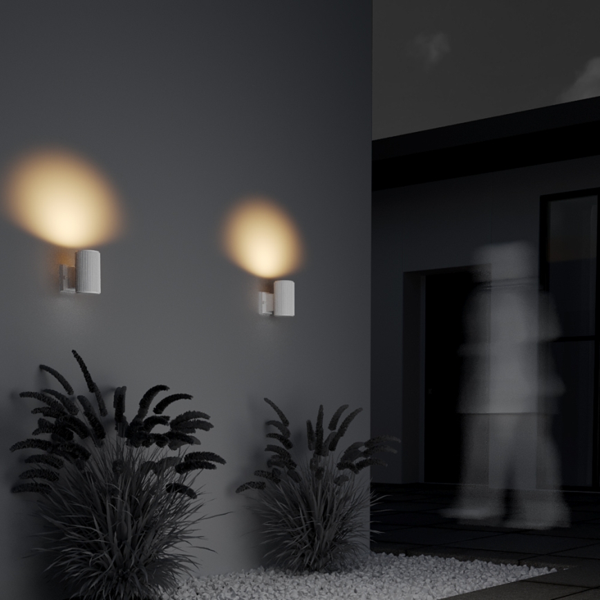 Maytoni O419WL-01W - Vonkajšie nástenné svietidlo RANDO 1xE27/60W/230V IP54 biela