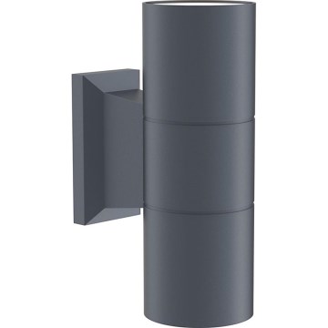 Maytoni O574WL-02GR - Vonkajšie nástenné svietidlo BOWERY 2xGU10/50W/230V IP54 antracit