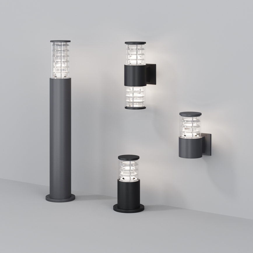 Maytoni O576WL-02GR - Vonkajšie nástenné svietidlo BRONX 2xE27/60W/230V IP54 antracit