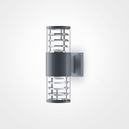 Maytoni O576WL-02GR - Vonkajšie nástenné svietidlo BRONX 2xE27/60W/230V IP54 antracit