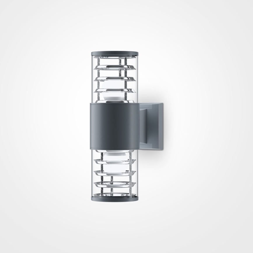 Maytoni O576WL-02GR - Vonkajšie nástenné svietidlo BRONX 2xE27/60W/230V IP54 antracit