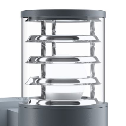 Maytoni O576WL-02GR - Vonkajšie nástenné svietidlo BRONX 2xE27/60W/230V IP54 antracit
