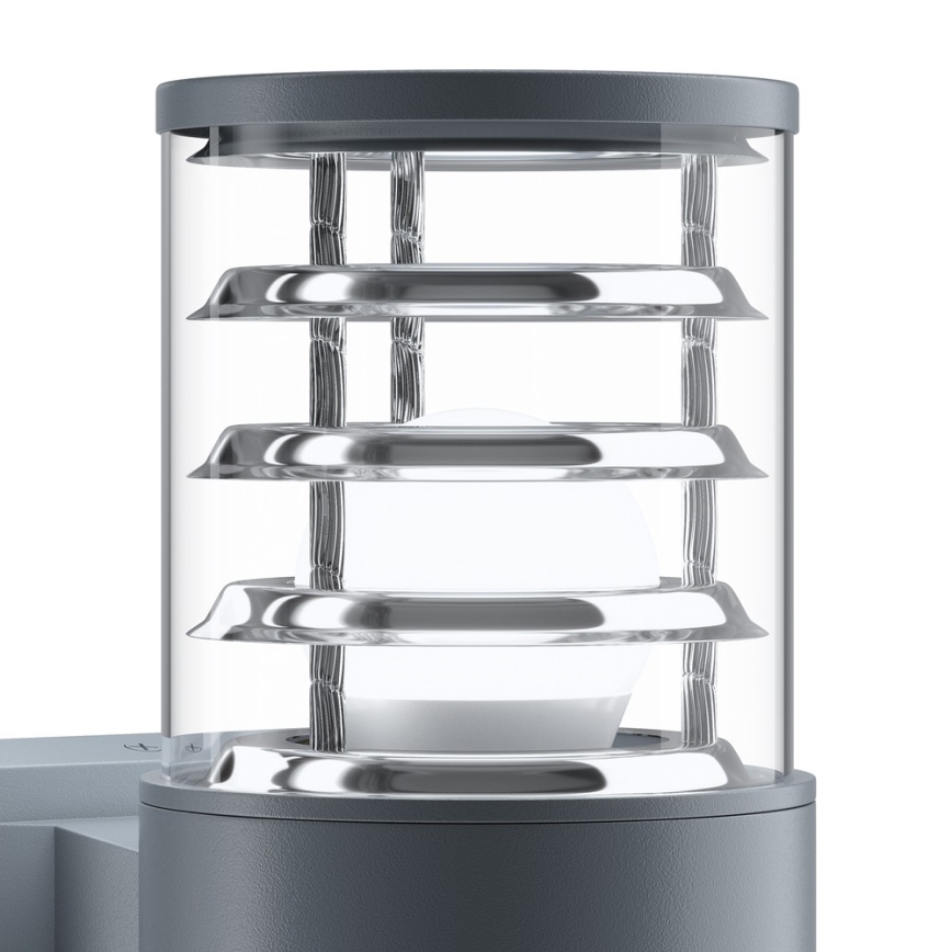 Maytoni O576WL-02GR - Vonkajšie nástenné svietidlo BRONX 2xE27/60W/230V IP54 antracit
