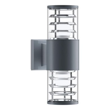 Maytoni O576WL-02GR - Vonkajšie nástenné svietidlo BRONX 2xE27/60W/230V IP54 antracit