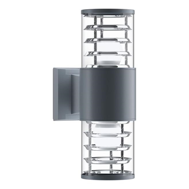 Maytoni O576WL-02GR - Vonkajšie nástenné svietidlo BRONX 2xE27/60W/230V IP54 antracit