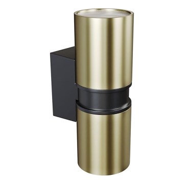 Maytoni O582WL-02BS - Vonkajšie nástenné svietidlo BOWERY 2xGU10/50W/230V IP54 mosadz