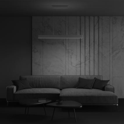 Maytoni P010PL-L30W4K - LED Luster na lanku STEP LED/30W/230V 4000K 118,5 cm biela