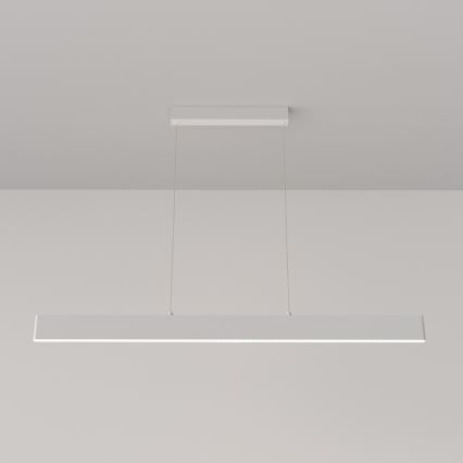 Maytoni P010PL-L30W4K - LED Luster na lanku STEP LED/30W/230V 4000K 118,5 cm biela